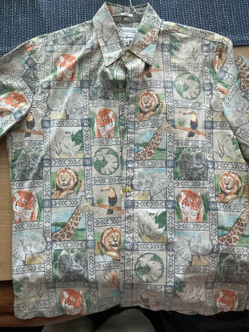 Reyn Spooner San Diego Zoo Wildlife Alliance Shirt M Tailored Collab Rare